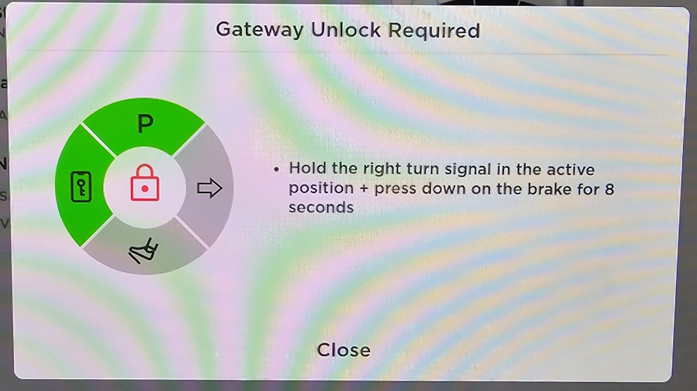Gateway Unlock Required